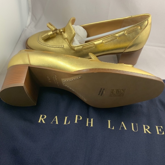 Ralph Lauren Purple Label Vayden Gold Box Calf - Picture 3 of 4